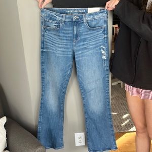 American eagle size 12 long bootcut low rise jeans